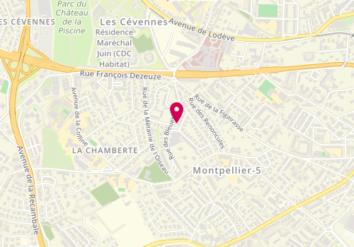 Plan de Atout Jardin, 8 Rue des Azalées, 34070 Montpellier