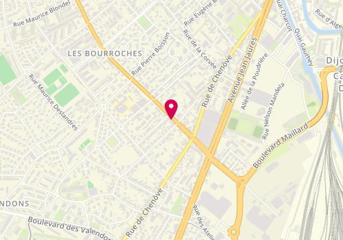 Plan de THIERRY Frédéric, 13 Boulevard des Bourroches, 21000 Dijon