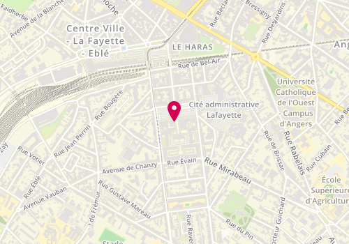 Plan de Agence 7 Lieux  Glangeaud Rachez), 2 square lafayette, 49000 Angers