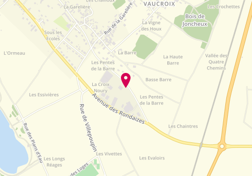 Plan de ADH Services 41, 58 avenue du Petit Thouars, 41100 Villiers-sur-Loir