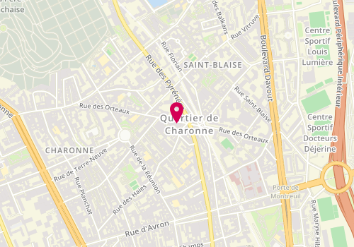 Plan de Atelier des Orteaux, 60 Rue des Orteaux, 75020 Paris