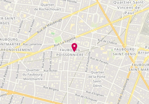 Plan de Agence Babylone, 56 Rue de Paradis, 75010 Paris
